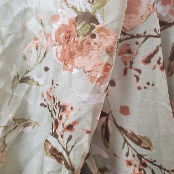 New Lulu's Mood of the Night Sage Green Floral Print Maxi Dress Size M - Picture 7 of 12